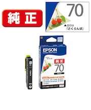 エプソン　純正プリンターインク 標準タイプ ブラック ICBK70