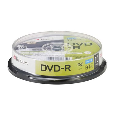 VERBATIMJAPAN　データ用DVD-R 4.7GB 10枚(スピンドル) DHR47JP10SD1B