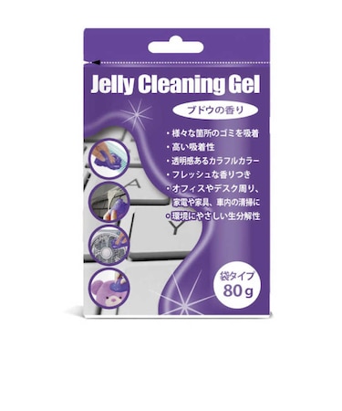 日本トラストテクノロジー　クリーニングジェル 袋タイプ(80g) パープル パープル JTCLEGLBPP
