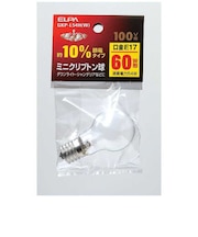 ELPA　電球 ミニクリプトン球 ホワイト[E17/白色/1個/一般電球形] GKPL54H