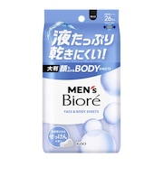 花王　メンズビオレ顔もふけるボディシート清潔感のあるせっけんの香り MEN’s Biore MﾋﾞｵﾚF&Bｼｰﾄｾｯｹﾝ
