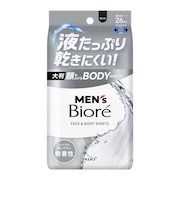 花王　メンズビオレ顔もふけるボディシート無香性 MEN’s Biore MﾋﾞｵﾚF&Bｼｰﾄﾑｺｳ