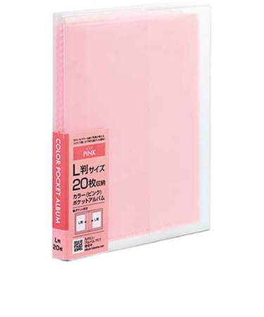 ナカバヤシ　カラーポケットアルバム L判20枚収納 ｱｶPCL20P