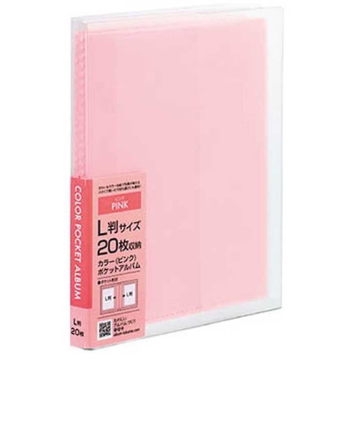 ナカバヤシ　カラーポケットアルバム L判20枚収納 ｱｶPCL20P