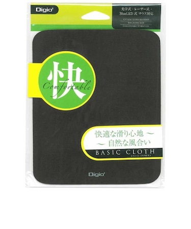 ナカバヤシ　マウスパッド[180x150x4mm] ベーシッククロス MUP907BK