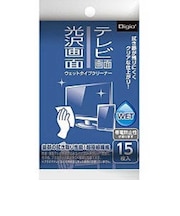 ナカバヤシ テレビ・光沢画面ウエットタイプクリーナー(携帯タイプ・15枚) DGCWK4015
