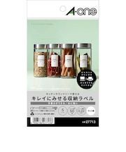 エーワン　キレイにみせる収納ラベル水に強いマット紙10面 27713