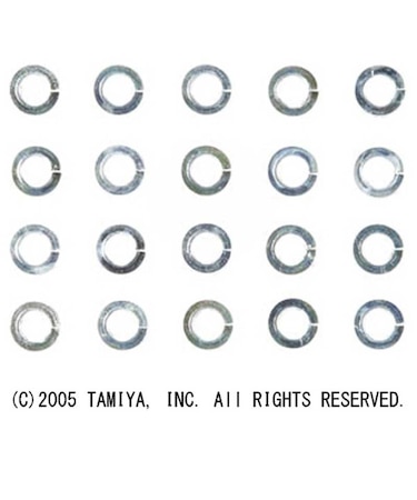 タミヤ　ミニ四駆 AO-1036 2mmｽﾌﾟﾘﾝｸﾞﾜｯｼｬｰ
