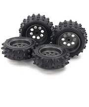 タミヤ (ミニ四駆)ミニ四駆グレードアップパーツ No.547 EZシャーシ スパイクタイヤ&ホイールセット EZスパイクタイヤ&ホイール