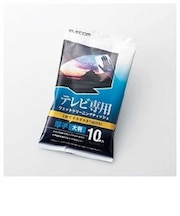エレコム　テレビ用ウェットクリーニングティッシュ｢Mサイズ/10枚入り｣ AVDTVWC10MN