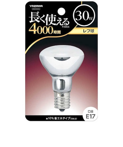 ヤザワ　電球 ホワイト E17 1個 レフランプ形  BKR1727