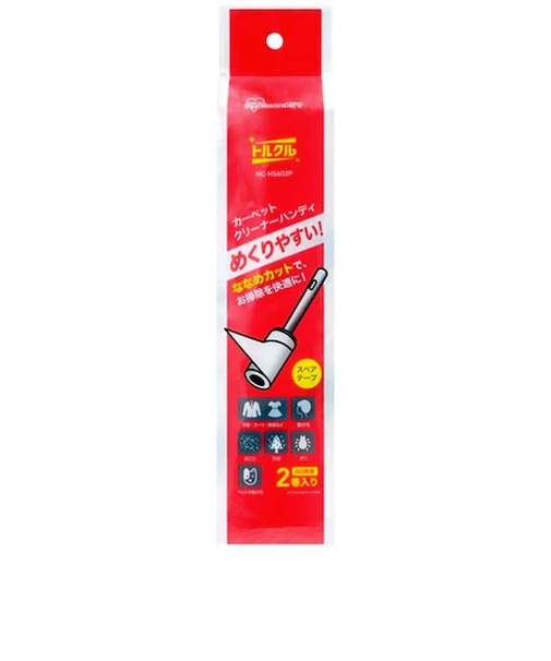 アイリスオーヤマ　トルクル カーペットクリーナーハンディスペアテープ2P ななめカット NCHS602P