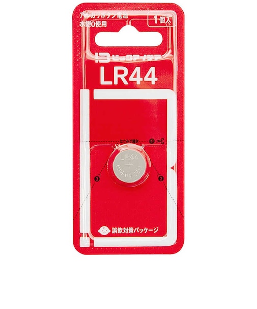 ビックアイデア　アルカリボタン電池LR44 1個 LR44BIM