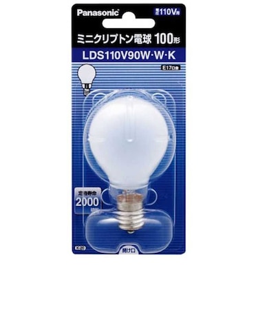 パナソニック　電球 ミニクリプトン球 ホワイト[E17/1個/一般電球形] LDS110V90WWK