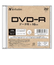 VERBATIMJAPAN データ用DVD-R 1枚パック DHR47JP1V1B
