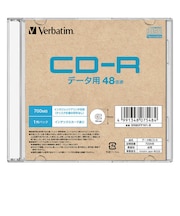 VERBATIMJAPAN データ用CD-R 1枚パック SR80FP1V1B