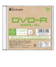 VERBATIMJAPAN 録画用DVD-R 1枚パック VHR12JP1V1B