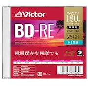 VERBATIMJAPAN ビクター 録画用BD-RE 1-2倍速 25GB 1枚 VBE130NP1J1