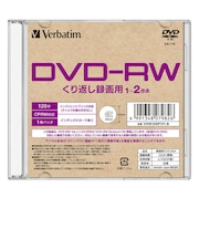 VERBATIMJAPAN　録画用DVD-RW 1枚 4.7GB インクジェットプリンター対応 VHW12NP1V1B