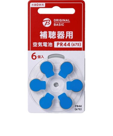 ORIGINALBASIC　補聴器用空気電池 OB_ZAP675_6P