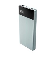 グリーンハウス　準固体モバイル充電器 10000mAh グリーン ［USB Power Delivery対応 / 3ポート］GHSSMBPA100GR