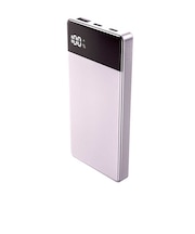 グリーンハウス　準固体モバイル充電器 10000mAh パープル ［USB Power Delivery対応 / 3ポート］GHSSMBPA100PU