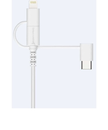 多摩電子工業　3 in 1ケーブル付属 乾電池6本交換式充電器TD47LSCW