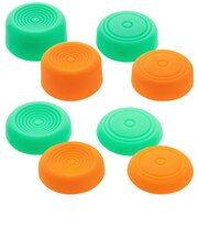 サイバーガジェット Switch2 Joy-Con2用 アナログスティックカバー 8個セット エメラルド&オレンジSWJC2アナログカバー8EO