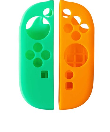 サイバーガジェット　Switch2Joy-Con2用シリコンカバー エメラルド＆オレンジSWJC2ｼﾘｺﾝｶﾊﾞｰEO