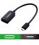 エレコム　0.15m USB-C オス→メス HDMI 4K 変換アダプタ ブラックADCHDMIBK2
