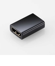 エレコム　HDMI中継プラグ ブラック [HDMI⇔HDMI /4K対応]ADHDAASS01BK