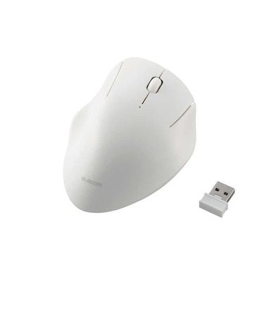 エレコム　マウス SHELLPHA Mサイズ 抗菌 [BlueLED /無線(ワイヤレス) /3ボタン /USB] ホワイトMSH10DBSKWH