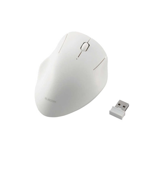 エレコム　マウス SHELLPHA Mサイズ 抗菌 [BlueLED /無線(ワイヤレス) /3ボタン /USB] ホワイトMSH10DBSKWH