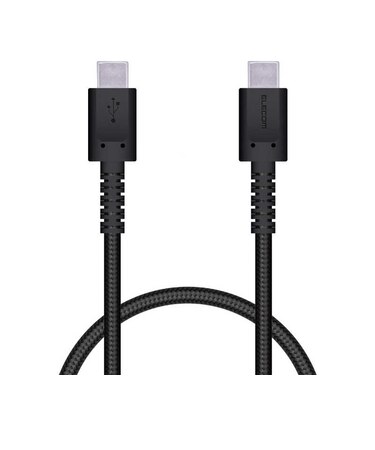 エレコム　タイプC ケーブル USB Type-C to Type-C 0.3m PD 60W 急速充電 断線に強い 高耐久 ブラックMPAXCCS03PNBK