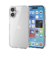 エレコム iPhone 16(6.1インチ)ハイブリッドケース ガラス スタンダード クリアPMCA24AHVCG1CR