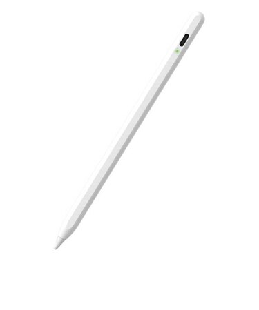 エレコム　タッチペン スタイラスペン 充電式 USB Type-C 急速充電 磁気吸着 交換用ペン先2個付属 オートオフ機能 ホワイトPTPACST05WH