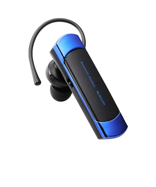 エレコム　Bluetooth 5.2 ヘッドセット 片耳 ワイヤレス イヤホン マイク付き ハンズフリー 通話 13時間音楽連続再生 左右耳兼用 ブルーLBTHS21MPBU2