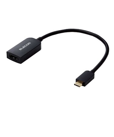 エレコム　映像変換アダプター USB Type-C to HDMI ミラーリング対応 60Hz 0.15mMPACHDMIQBK3