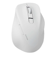エレコム　Bluetooth マウス 無線 静音 抗菌 5ボタン Mサイズ Windows Mac iPad 等対応 医師監修 EX-G ホワイトMXGM30BBSKCWH