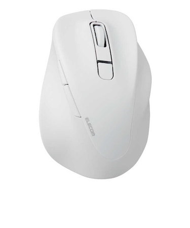 エレコム　Bluetooth マウス 無線 静音 抗菌 5ボタン Mサイズ Windows Mac iPad 等対応 医師監修 EX-G ホワイトMXGM30BBSKCWH