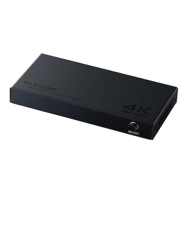 エレコム　HDMI 切替器 3入力1出力 4K 60Hz HDR対応 セレクター スイッチャー 手動/自動切替 Switch PS5 Fire TV Stick 対応 ブラックDHSW4KB31BK