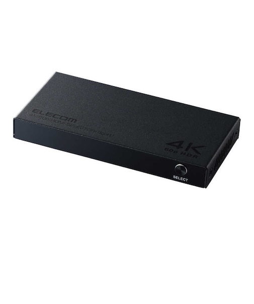 エレコム　HDMI 切替器 3入力1出力 4K 60Hz HDR対応 セレクター スイッチャー 手動/自動切替 Switch PS5 Fire TV Stick 対応 ブラックDHSW4KB31BK