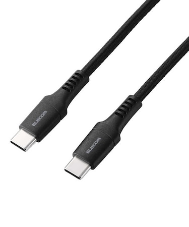 エレコム　240W PD EPR USB Type-C ケーブル 0.5m 高耐久ナイロン 断線に強い eMarker 480Mbps ブラックMPACCPES05BK