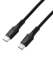 エレコム　240W PD EPR USB Type-C ケーブル 1m 高耐久ナイロン 断線に強い eMarker 480Mbps ブラックMPACCPES10BK