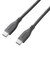 エレコム　240W PD EPR USB Type-C ケーブル 0.5m やわらかシリコン eMarker 480Mbps グレーMPACCPESS05GY