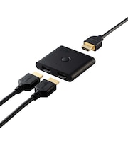 エレコム HDMI切替器 4入力1出力 4K60Hz リモコン付き 自動/手動切替 HDCP2.3 HDR対応 ブラックDHSW4KB41BK