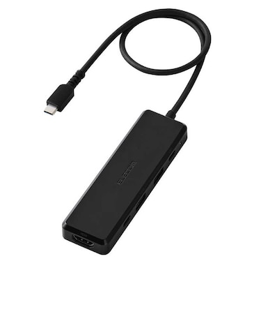 エレコム　マグネット付 5in1 USB-CドッキングステーションDSTN050BPBK