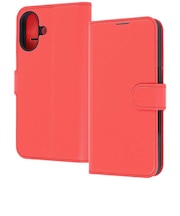 レイアウト iPhone 17 手帳型レザーケース シンプル マグネット/レッドRTP61ELC1R