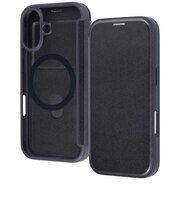 レイアウト　iPhone 17 クリアフリップケース マグ マグ充電対応/ブラックRTP61LCMB