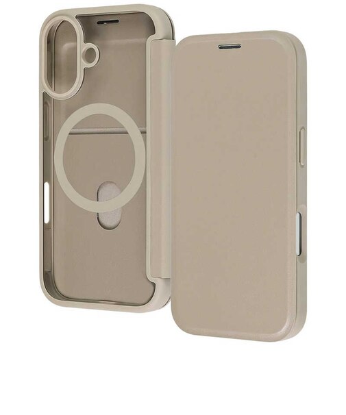 レイアウト　iPhone 17 クリアフリップケース マグ マグ充電対応/ベージュRTP61LCMBE